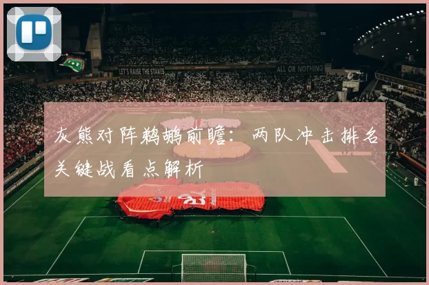 灰熊对阵鹈鹕前瞻：两队冲击排名关键战看点解析
